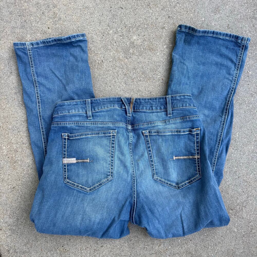 Ariat 33S Rebar Perfect Rise Riveter Boot Cut Jeans in Malibu 10041067 - Picture 2 of 11